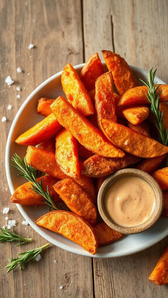 crispy flavorful sweet potatoes
