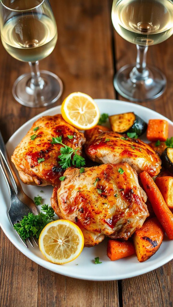 crispy lemon herb chicken