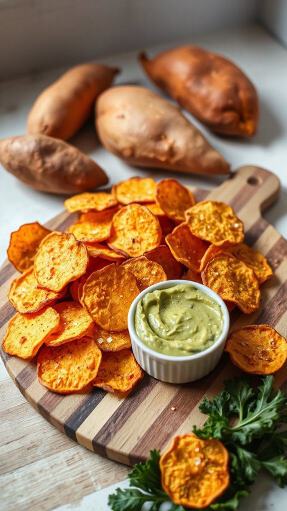 crispy nutritious sweet potato chips