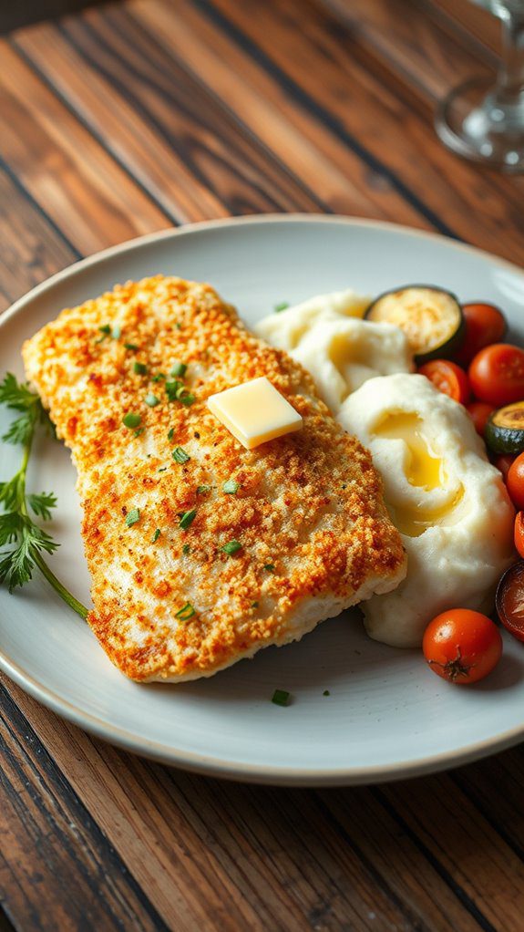 crispy parmesan coated fish crispy parmesan coated fish