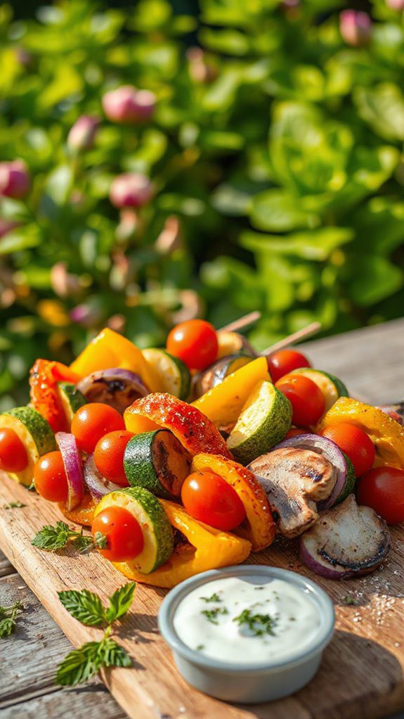 crispy vegetable skewers recipe