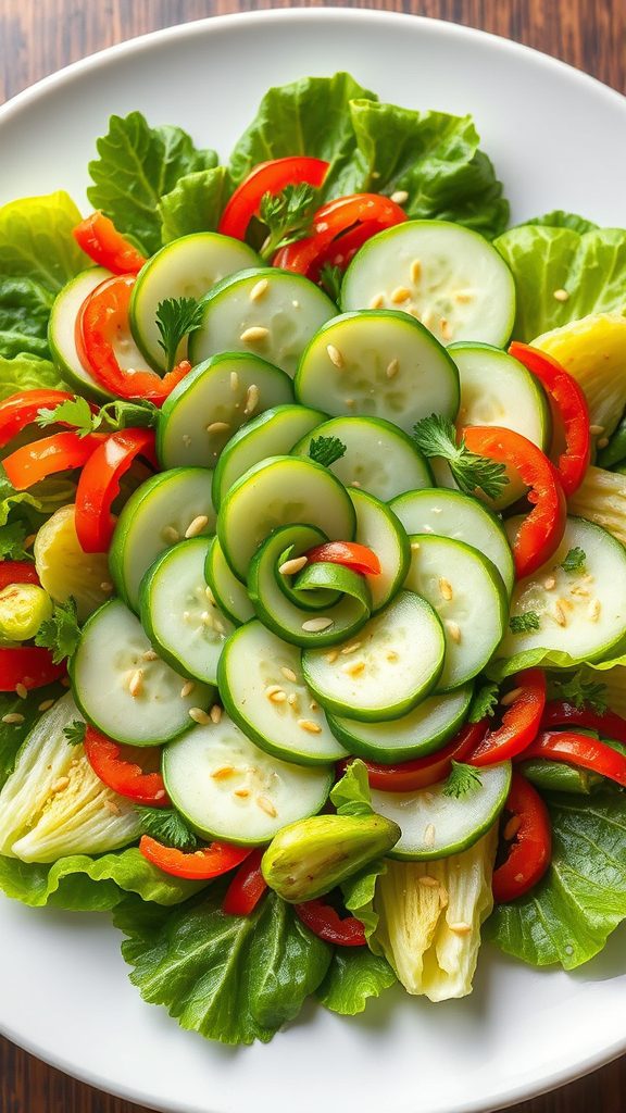 cucumber salad with dressing