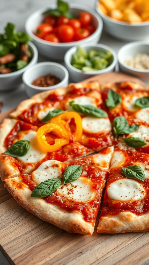 customizable homemade pizza toppings