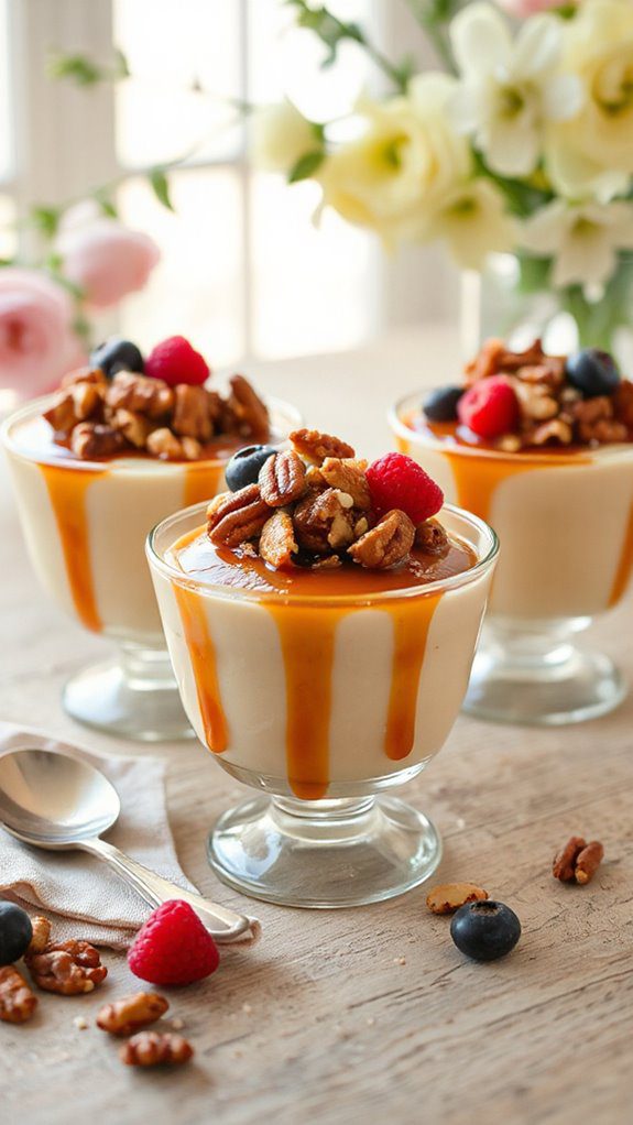 decadent dessert with toppings decadent dessert with toppings