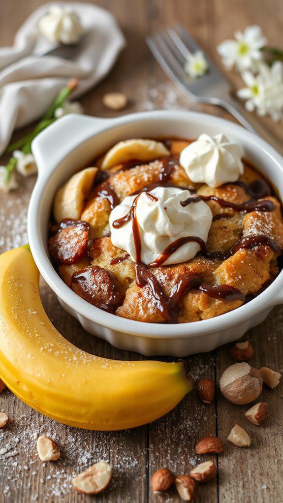 decadent nutella banana dessert