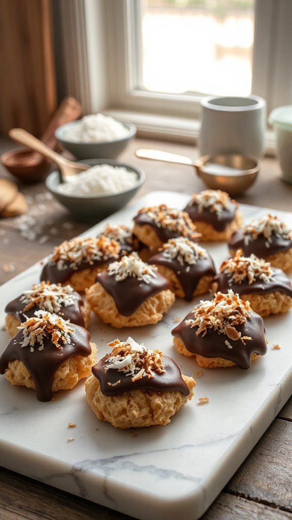 delicious chocolate coconut treats