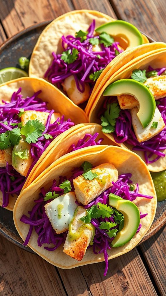 delicious coastal fish tacos