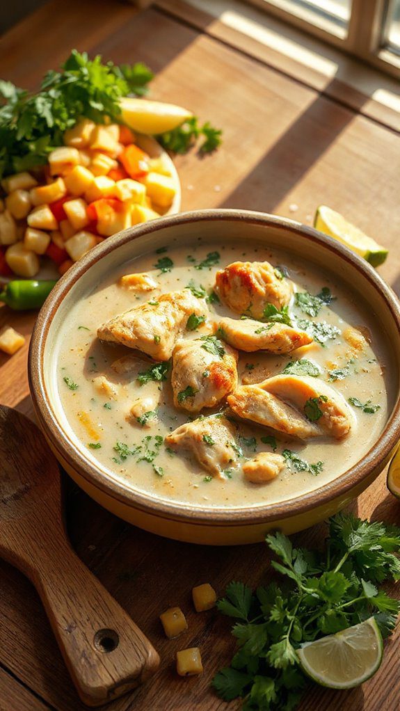 delicious creamy chicken stew