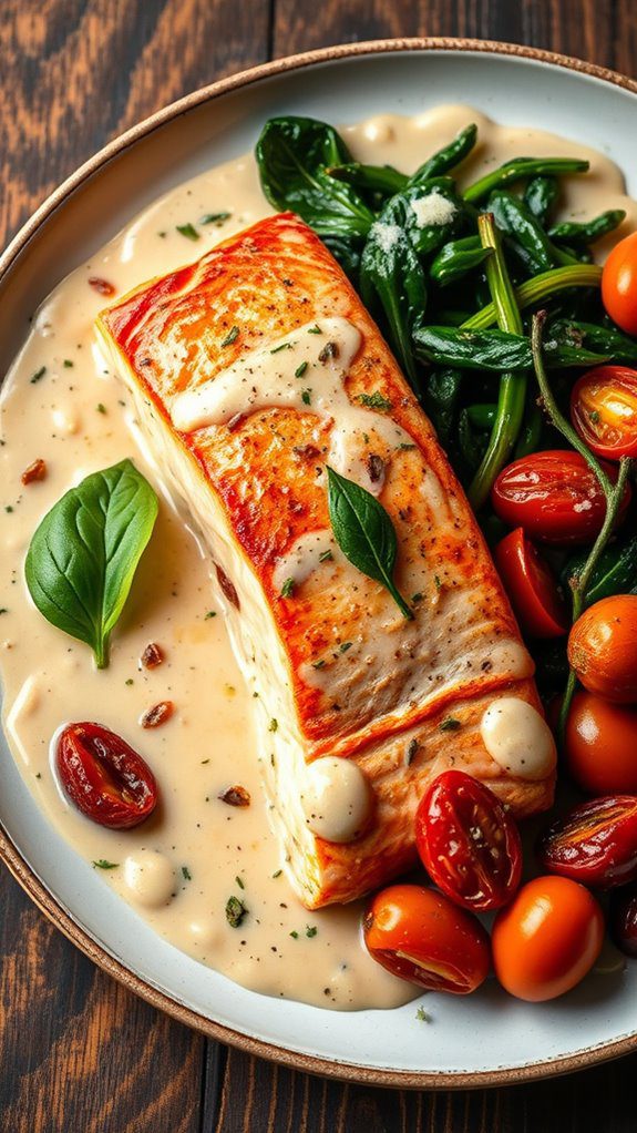 delicious creamy salmon dish delicious creamy salmon dish