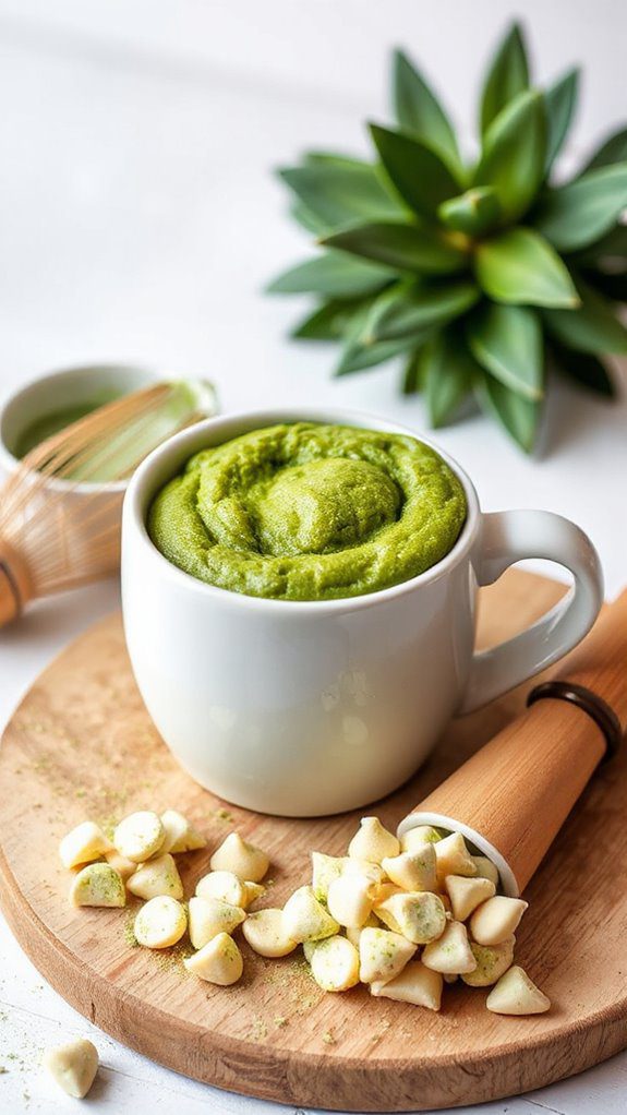 delicious fluffy matcha treat