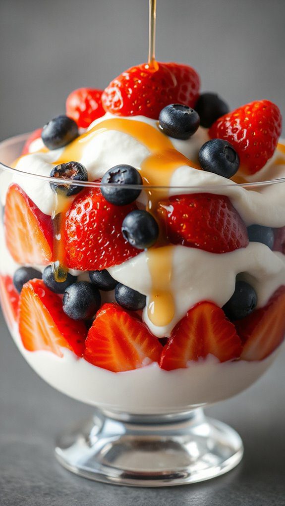delicious fruit yogurt layers