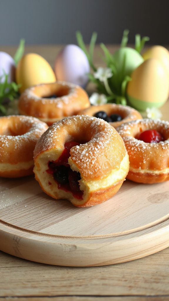 delicious fruity donut treats