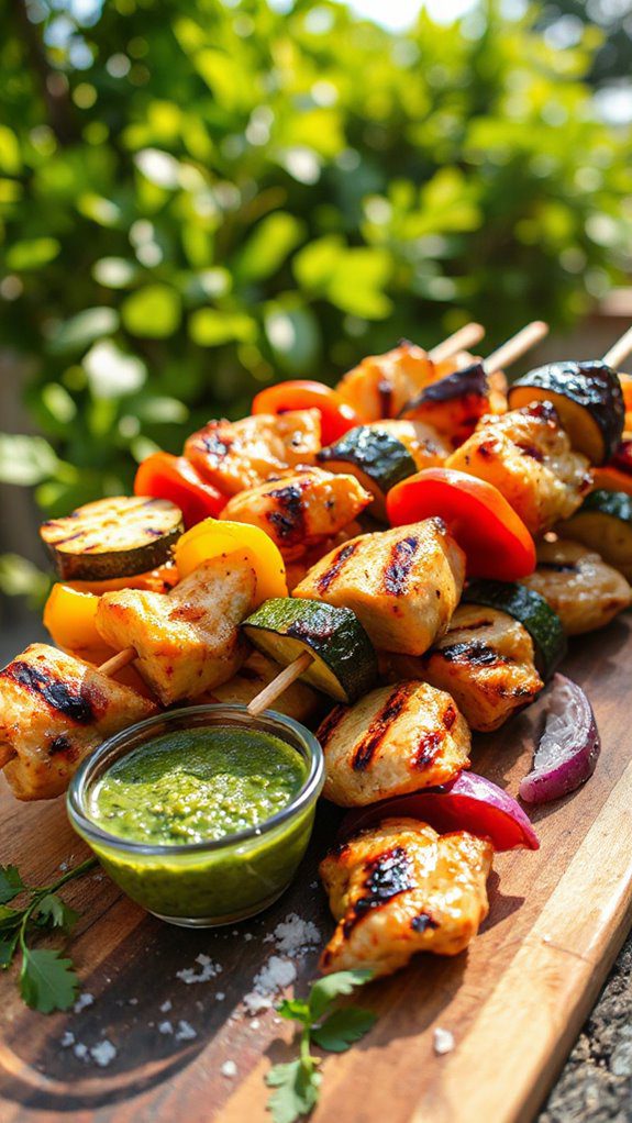 delicious grilled chicken skewers delicious grilled chicken skewers