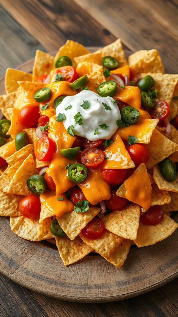 delicious loaded nacho plate