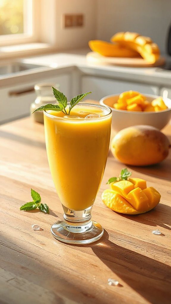 delicious mango yogurt drink delicious mango yogurt drink