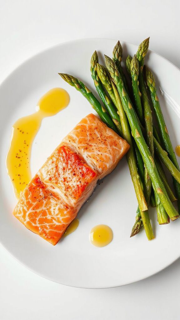 delicious salmon with asparagus delicious salmon with asparagus