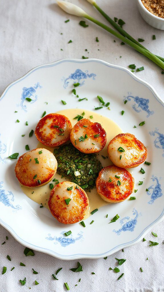 delicious scallop shell dish
