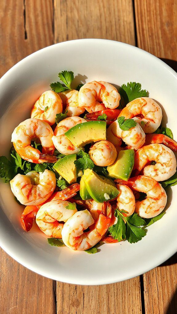 delicious shrimp avocado salad