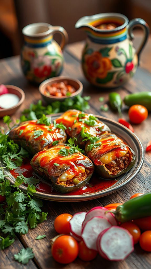 delicious stuffed chili peppers