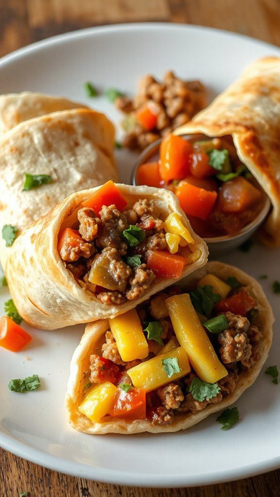 delicious stuffed morning wraps