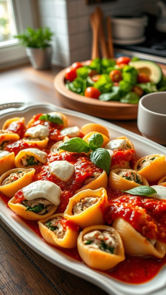 delicious stuffed pasta shells