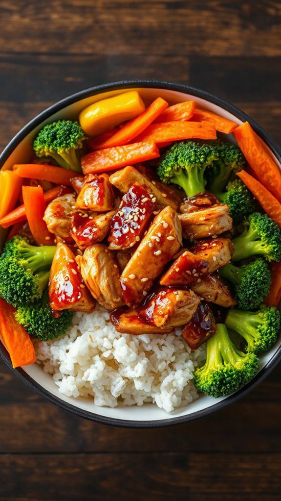 delicious teriyaki chicken bowls