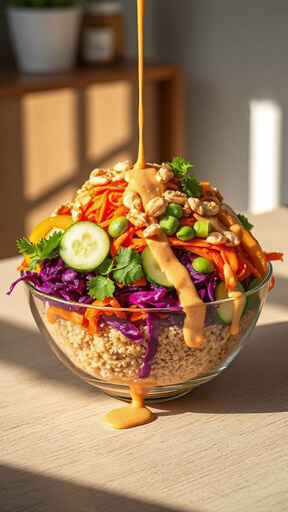 delicious thai peanut bowl