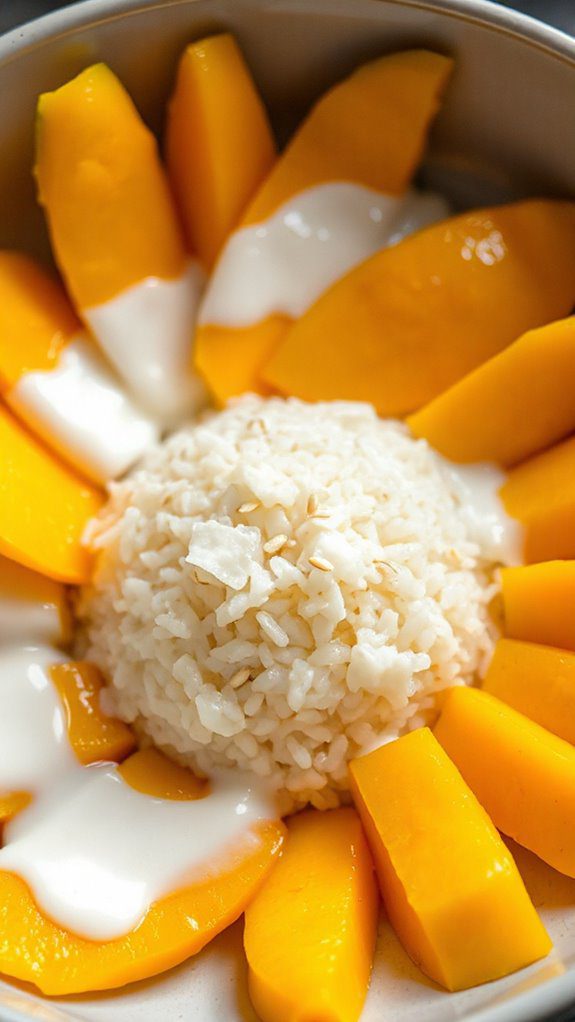 delicious tropical rice dessert