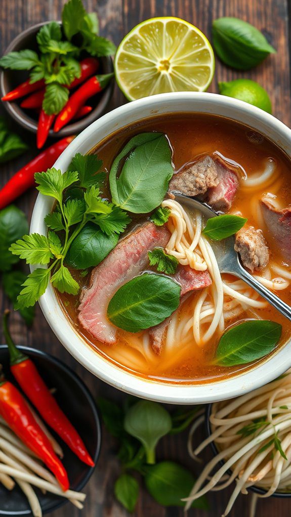 delicious vietnamese noodle soup