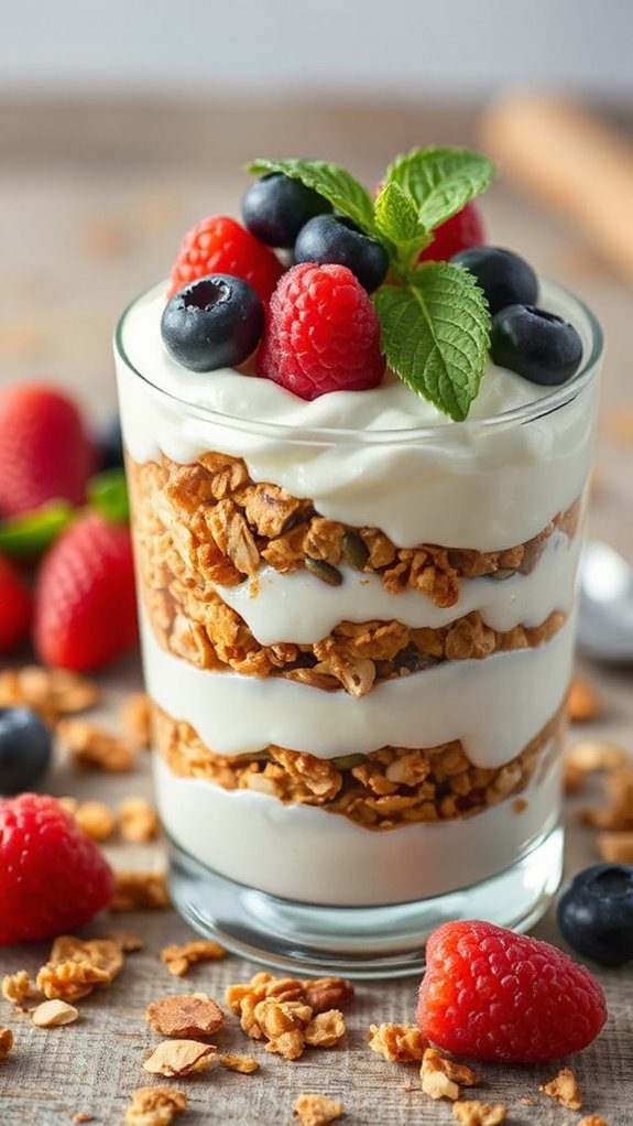 delicious yogurt granola layers