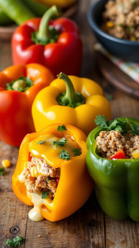deliciously filled peppers recipe