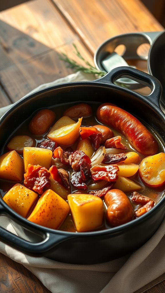 dublin s sausage and bacon stew dublin s sausage and bacon stew