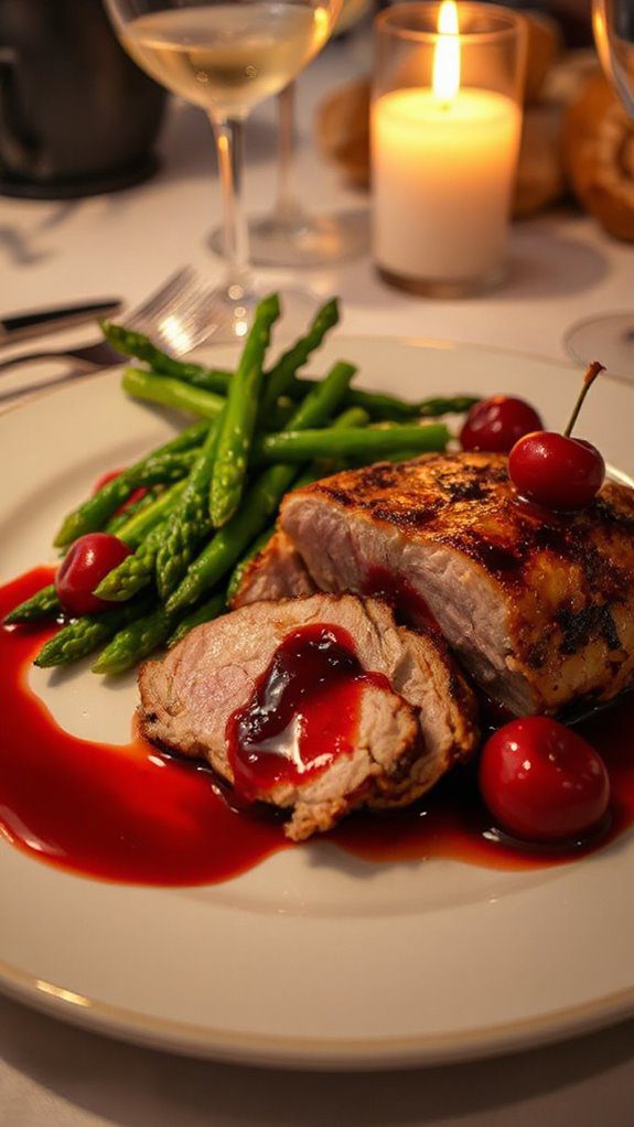 duck breast with cherries duck breast with cherries
