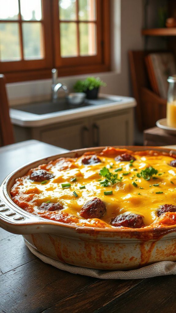 easy cheeseburger casserole recipe