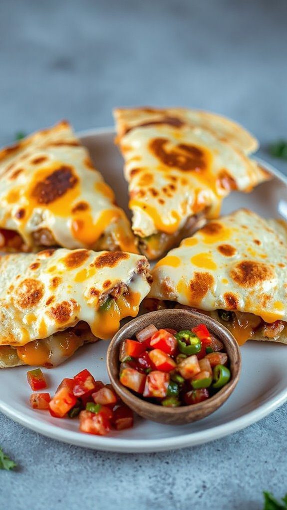 easy cheesy tortilla snack