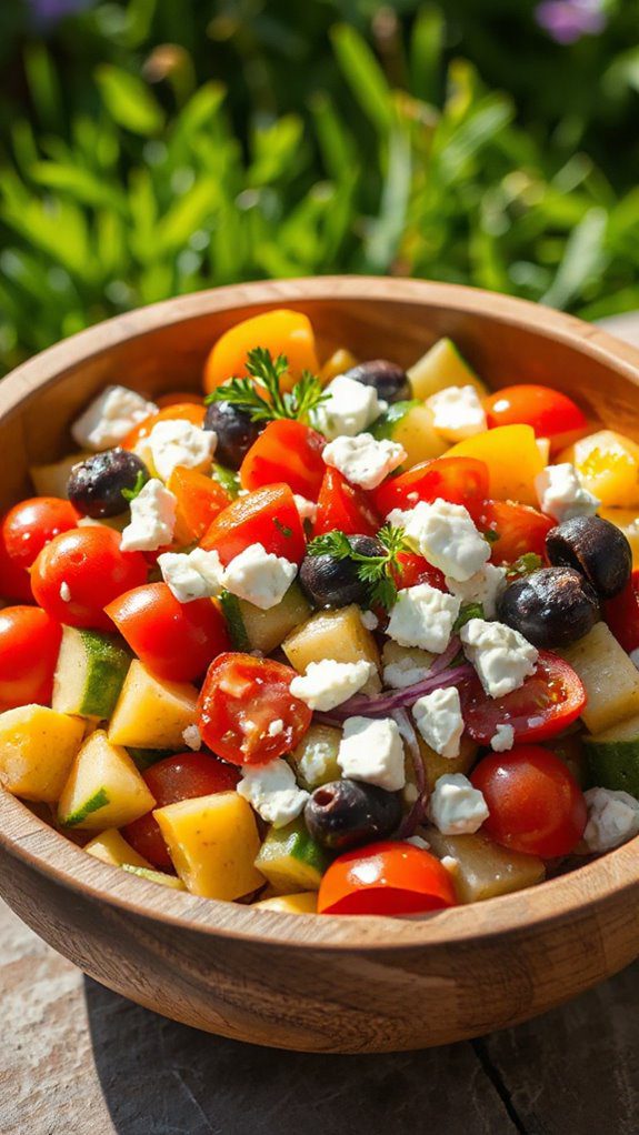 easy fresh no cook salad