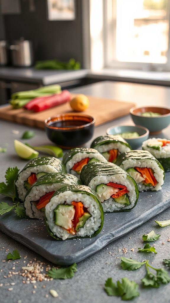 easy homemade sushi rolls