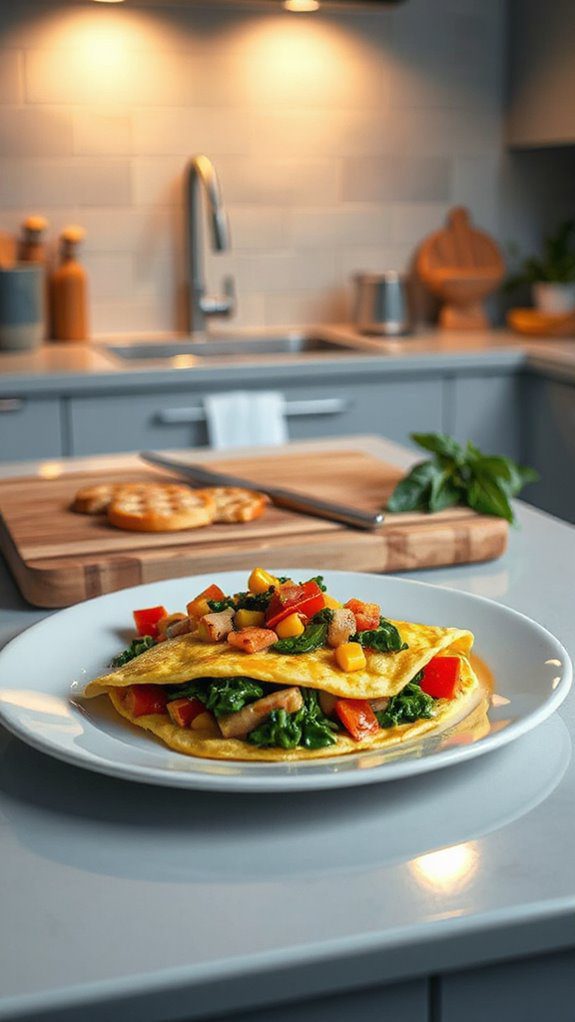 easy nutritious vegetable omelet