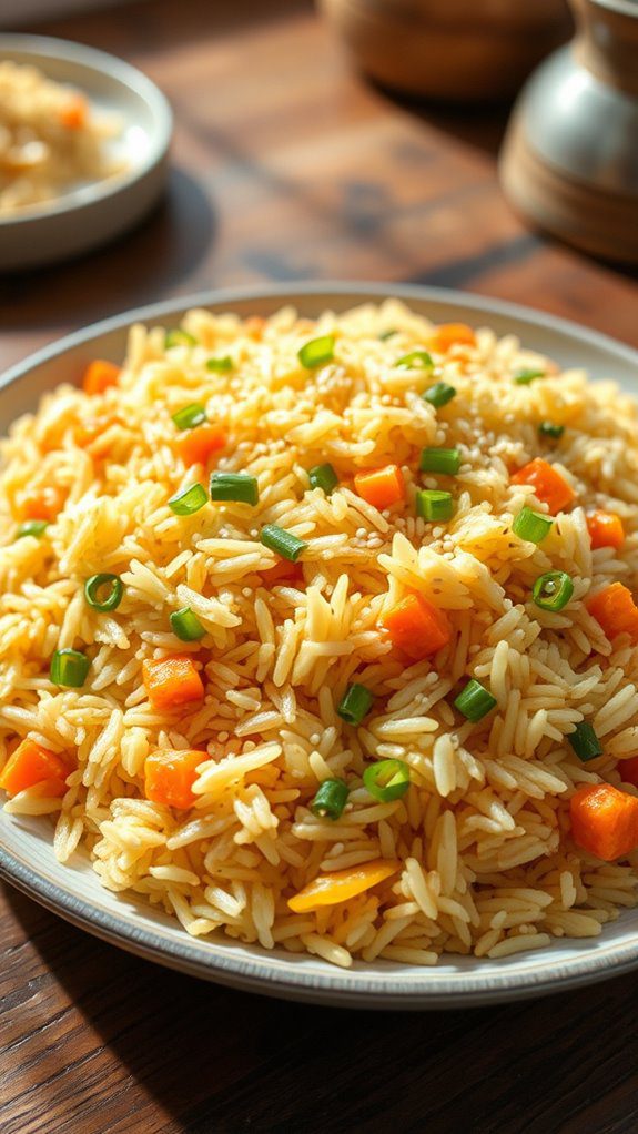 egg fried rice dish
