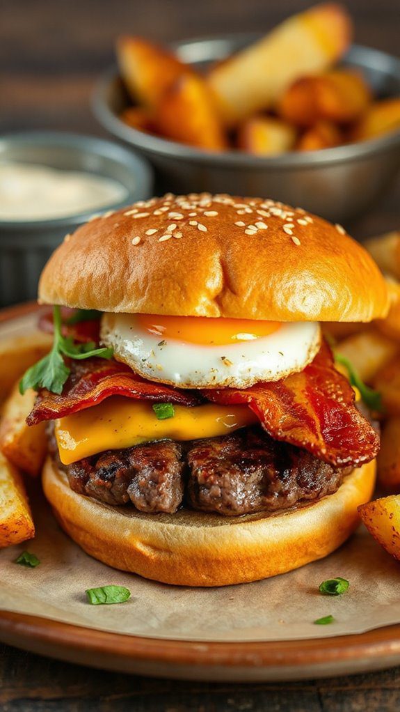 egg topped breakfast sandwich egg topped breakfast sandwich