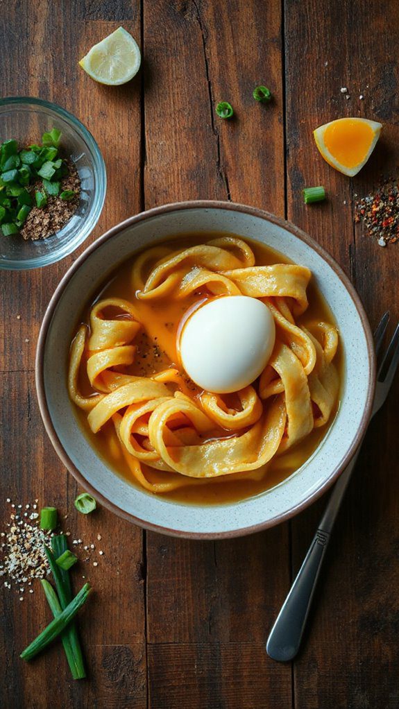 egg topped instant ramen