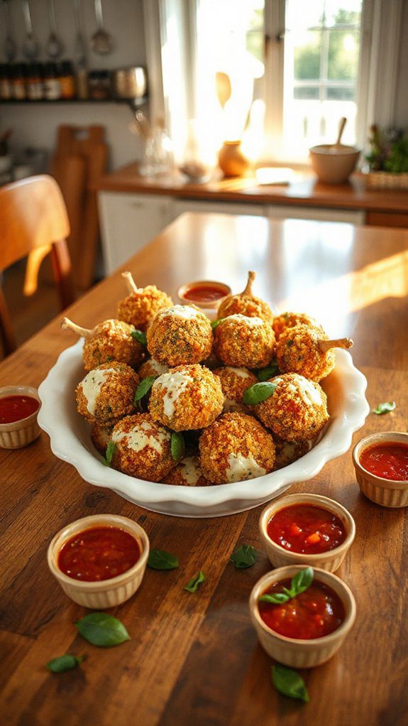 eggplant parmesan snack bites eggplant parmesan snack bites