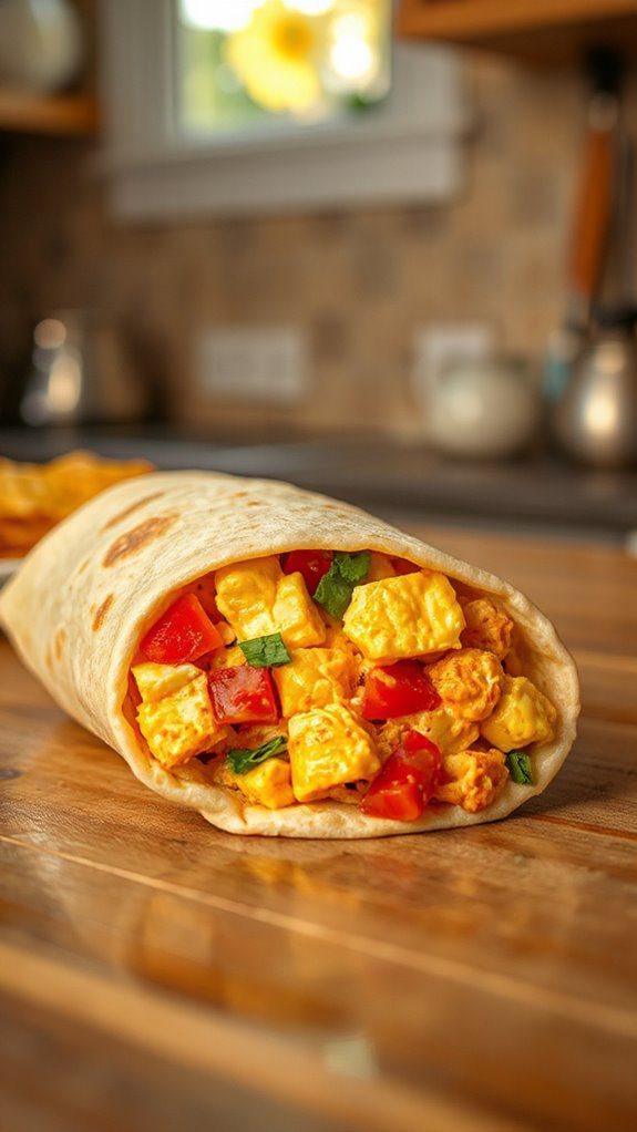 eggs salsa breakfast burrito eggs salsa breakfast burrito