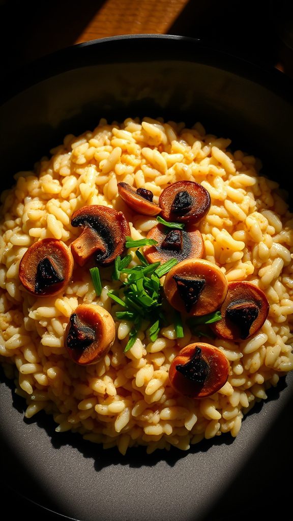 fermented mushroom risotto recipe