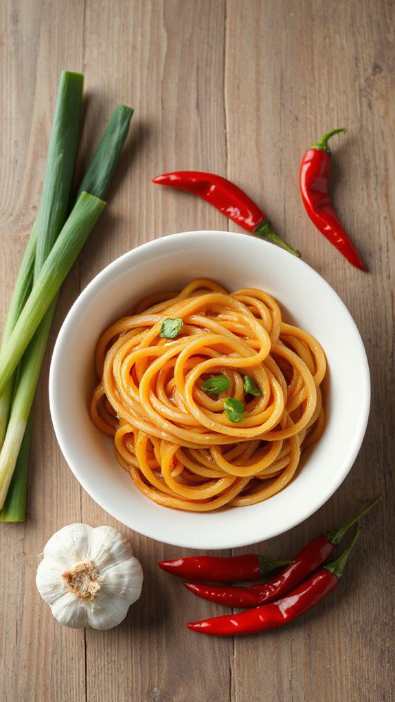 fiery flavorful noodle dish