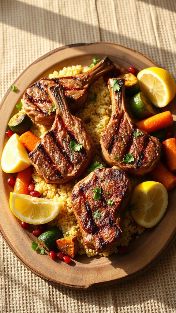flavorful lamb with spices