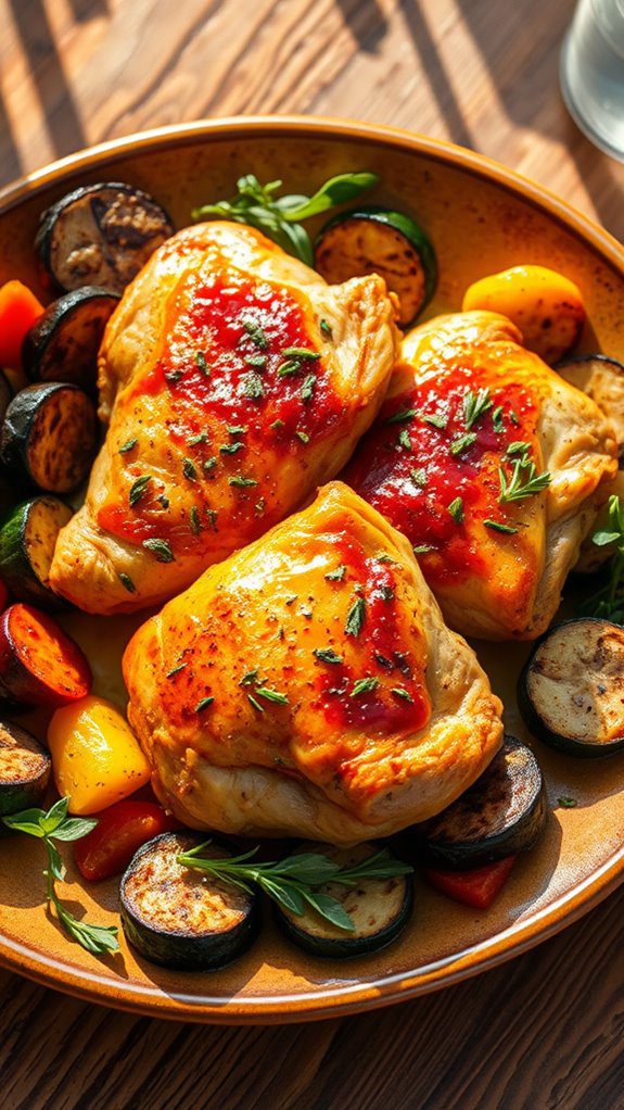 flavorful mediterranean chicken thighs