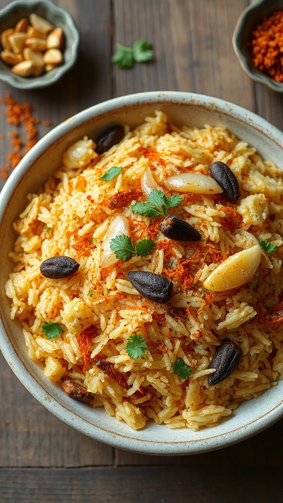 flavorful seasoned rice dish