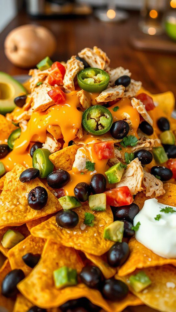 flavorful spicy chicken nachos flavorful spicy chicken nachos
