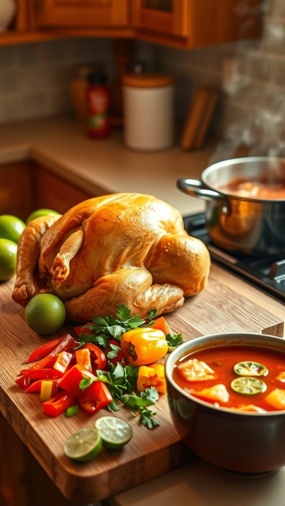 flavorful spicy chicken soup